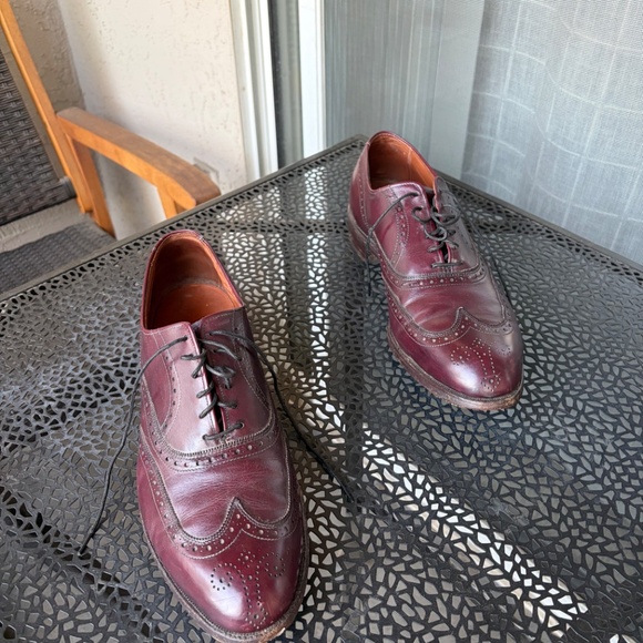 Allen Edmonds Chester Lace Dress Shoes Size 10C oxblood brown